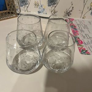 Kate Spade ♠️ Poke a Dot Stemless Wine glasses